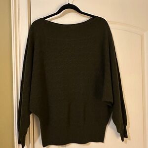 Trina Turk Olive Green Wool Women's Sweater